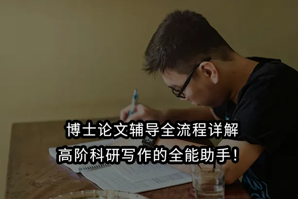 博士论文辅导全流程详解:高阶科研写作的全能助手！